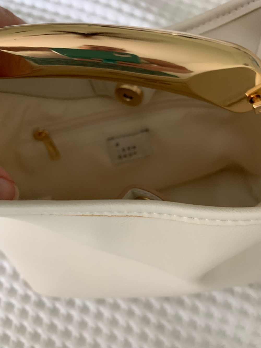 a new day Cream Mini Handbag with Gold Handle - Picture 4 of 7